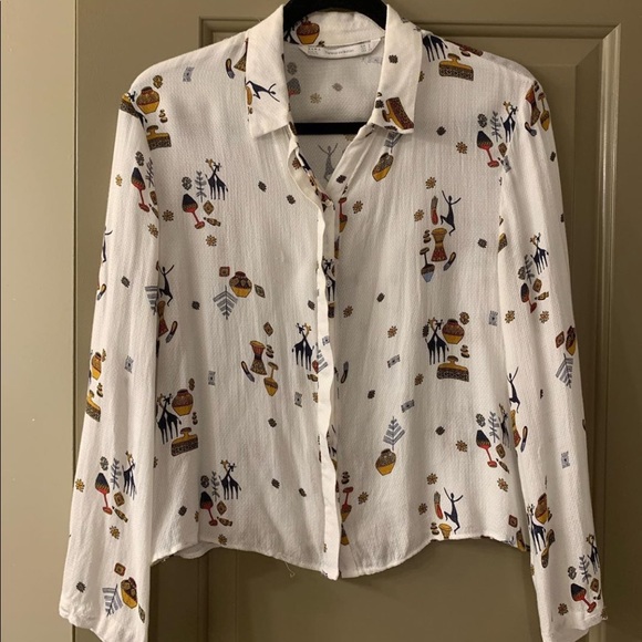 Zara tribal print blouse - Picture 1 of 1